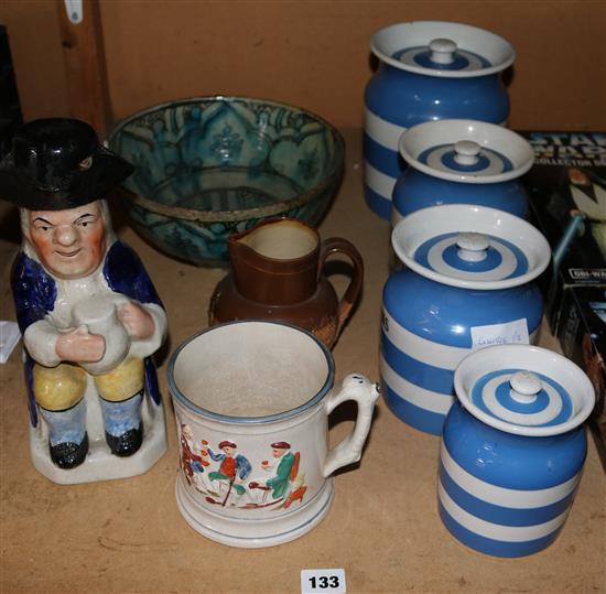 Toby jug etc